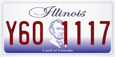 IL license plate Y601117