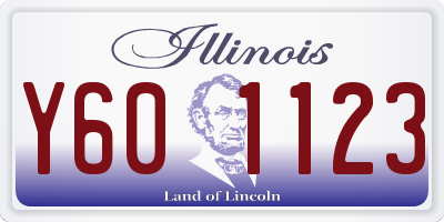 IL license plate Y601123