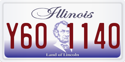 IL license plate Y601140