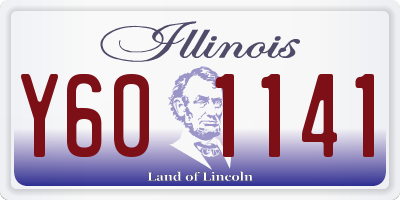 IL license plate Y601141