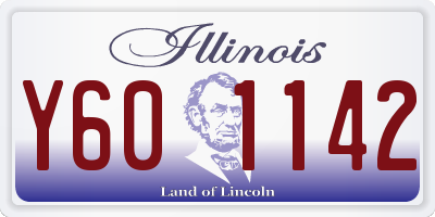 IL license plate Y601142