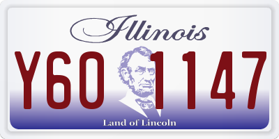 IL license plate Y601147