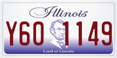 IL license plate Y601149