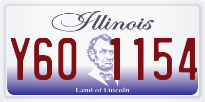 IL license plate Y601154