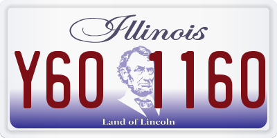 IL license plate Y601160