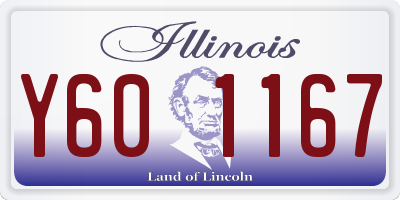 IL license plate Y601167