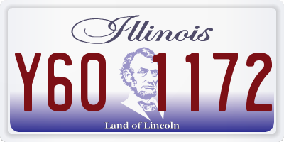 IL license plate Y601172