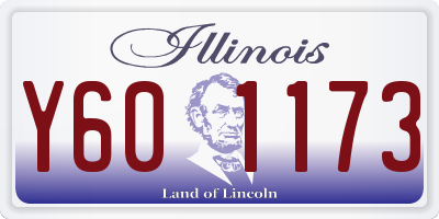 IL license plate Y601173