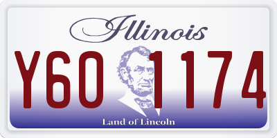 IL license plate Y601174