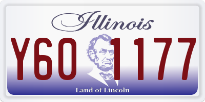 IL license plate Y601177