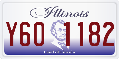 IL license plate Y601182