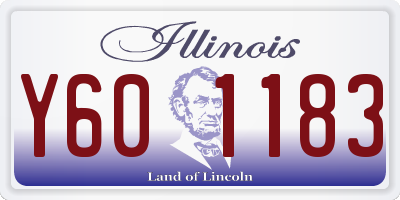 IL license plate Y601183