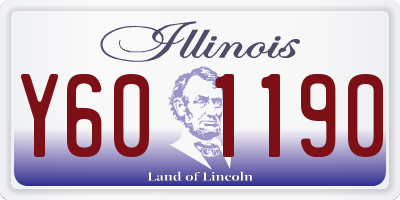 IL license plate Y601190