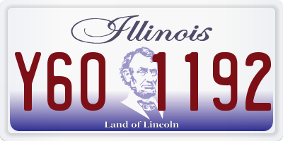 IL license plate Y601192