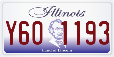 IL license plate Y601193