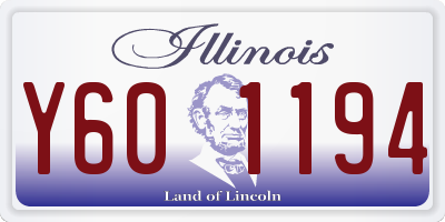 IL license plate Y601194