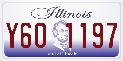 IL license plate Y601197