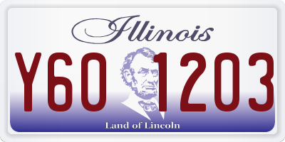 IL license plate Y601203