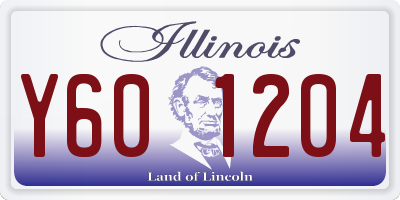 IL license plate Y601204