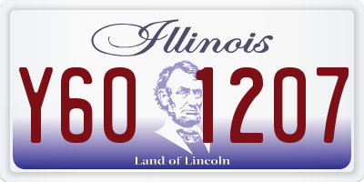 IL license plate Y601207