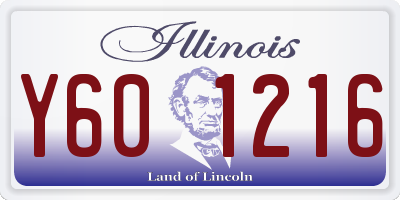 IL license plate Y601216