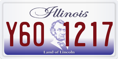 IL license plate Y601217