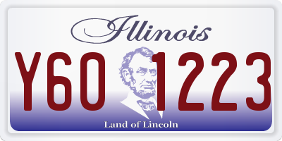 IL license plate Y601223