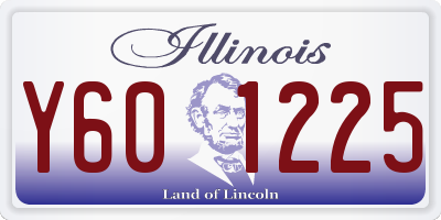 IL license plate Y601225