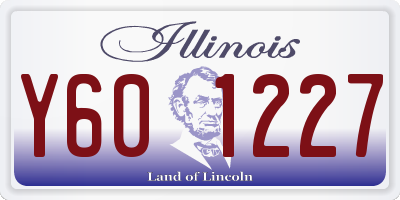 IL license plate Y601227