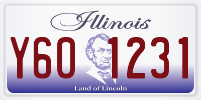 IL license plate Y601231