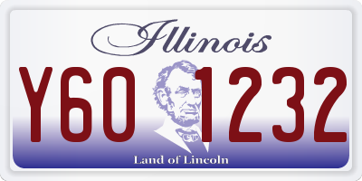 IL license plate Y601232
