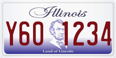 IL license plate Y601234