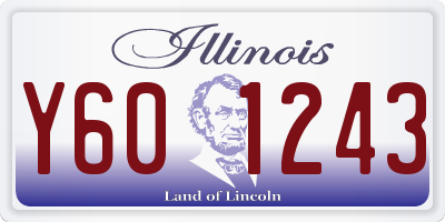 IL license plate Y601243