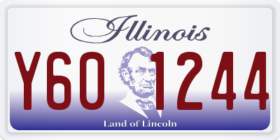 IL license plate Y601244