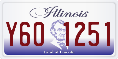 IL license plate Y601251