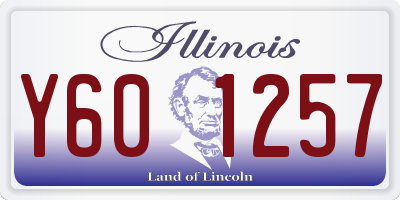 IL license plate Y601257