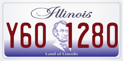 IL license plate Y601280