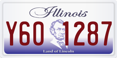 IL license plate Y601287