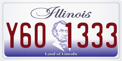 IL license plate Y601333