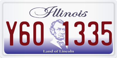 IL license plate Y601335