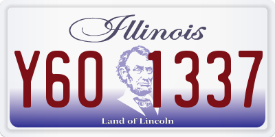 IL license plate Y601337