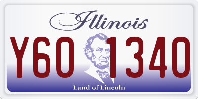 IL license plate Y601340