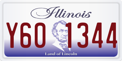 IL license plate Y601344