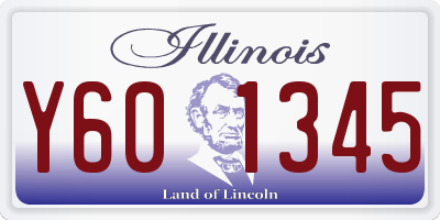 IL license plate Y601345