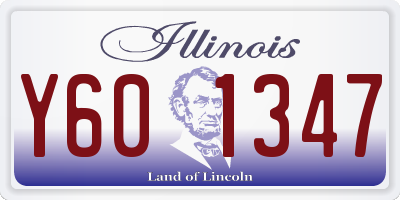 IL license plate Y601347
