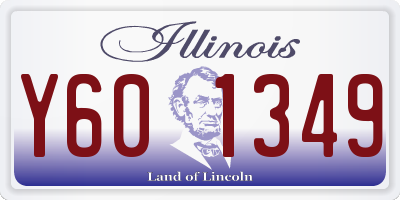IL license plate Y601349