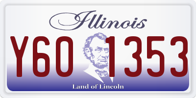 IL license plate Y601353
