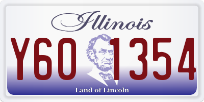 IL license plate Y601354