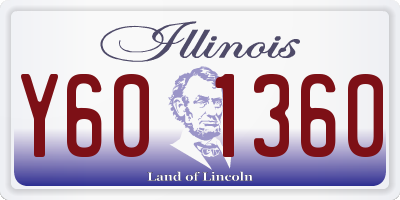 IL license plate Y601360