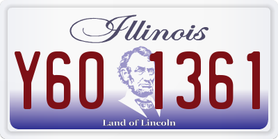 IL license plate Y601361